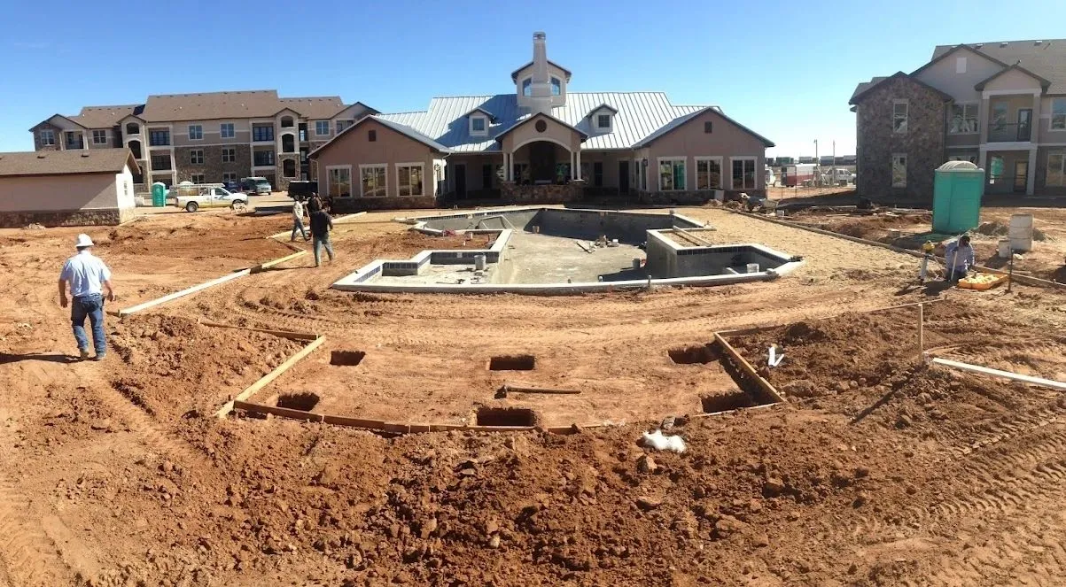 Commercial swimming pool construction in New Mexico
